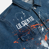 Custom Paint Splattered Jean Jacket
