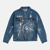 Custom Paint Splattered Jean Jacket